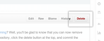 Click i understand the consequences, delete this repository Deleting Files On Github The Github Blog