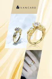 14k Gold Good Luck Double Elephant Eight Prong Engagement Ring For Female Bridal Rings Prong Engagement Rings Engagement Rings