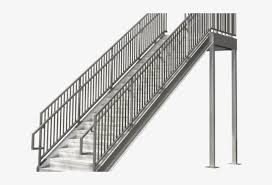 Between the columns of the steel railings can be placed glass panes in different shapes, thickness and colors. Stairs Clipart Steel Railing Industrial Stair Png Transparent Png 640x480 Free Download On Nicepng