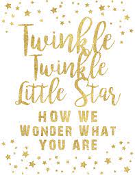 Twinkle Twinkle Little Star Theme Printable Posters In 2020 Twinkle Twinkle Gender Reveal Star Baby Shower Invitations Star Baby Showers