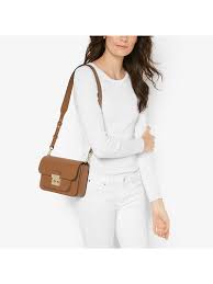 Michael kors cross body bag leather shoulder handbag slater medium sling pack. Michael Michael Kors Sloan Editor Leather Shoulder Bag Brown Outlet Michael Kors Handbags Discount