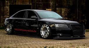 Audi A8 D3 Certainly Looks Different With Custom Wheels Air Suspension Carscoops Audi A8 Audi All Models Audi
