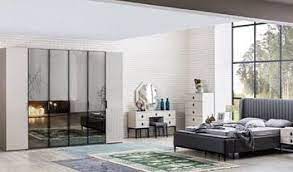 beyaz lake ve siyah cam kapaklari ile asos yatak odasi mobilyadekorasyon furniture furnituredesign furnituredesigner yatakoda mobilya yatak odasi yatak
