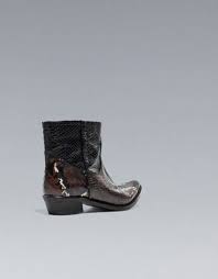 Black And White Snakeskin Cowboy Boots Snakeskin Cowboy Boots Shoes Woman Zara Snakeskin Cowboy Boots Boot Shoes Women Boots
