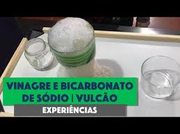 Experiencia Com Bicarbonato De Sodio E Vinagre Vulcao Youtube
