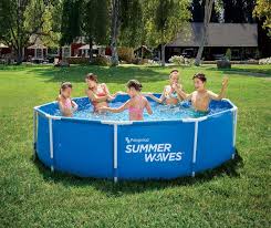 Summer Waves 10 X 30 Metal Frame Pool Big Lots Summer Waves In Ground Pools Big Pools