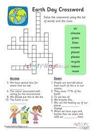 Then you probably can't resist the mystery of a good puzzle. Earth Day Crossword