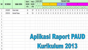 Contoh pengisian raport paud usia 3 4 tahun. Edu Aplikasi Raport Paud Kurikulum 2013 Soal Terbaru