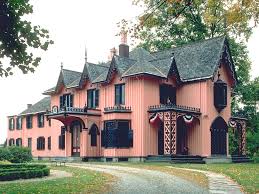 The fanciful gothic revival style spread across north america via pattern books such as andrew jackson downing's popular victorian cottage residences (1842) and the architecture of country houses (1850). Dave S Victorian House Site East Coast Victorians