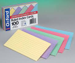 These blank index cards are unlined ready for whatever destiny you have planned for them. Oxford Ruled Color Index Cards 3 X 5 Assorted Colors 100pack The Penn State Bookstore