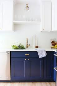 navy kitchen cabinets