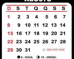 Leitura do tarot, número e datas importantes, amor, trabalho. Calendario Agosto 2021 Com Feriados E Fases Da Lua Imagem Legal