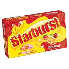 Starburst Fruit Chews Original Fruits 3 5 Oz Theater Box Starburst Candy Fruit Chews Chewy Candy