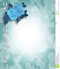 Centered around the famous aqua shade from the new york jewelry store, a tiffany blue wedding may also feature a bit. Wedding Or Party Invitation Blue Roses Illustration 5348021 Megapixl