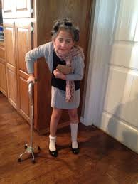 Kids 100 Year Old Costume Idea For 100th Day Of School Old Lady Costume 100 Day Of School Project 100 Days Of School