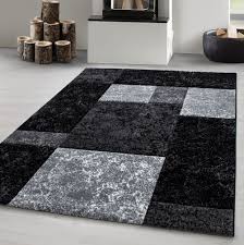Licht schießen und verschiedenen displays kann dazu führen, die farbe der artikel in die bild ein wenig anders von der. Home Furniture Diy Rugs Designer Teppich Mit Konturenschnitt Muster Kariert In Schwarz Weiss Grau Bortexgroup Com
