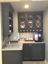 This unexpected vintage coffee bar is located outside the kitchen. Glam Coffee Bar Ideas Normandy Remodeling