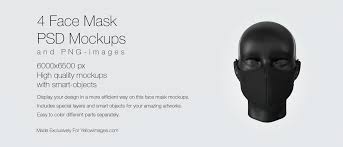 Download 4 Face Mask Psd Mockups And Png Images On Behance