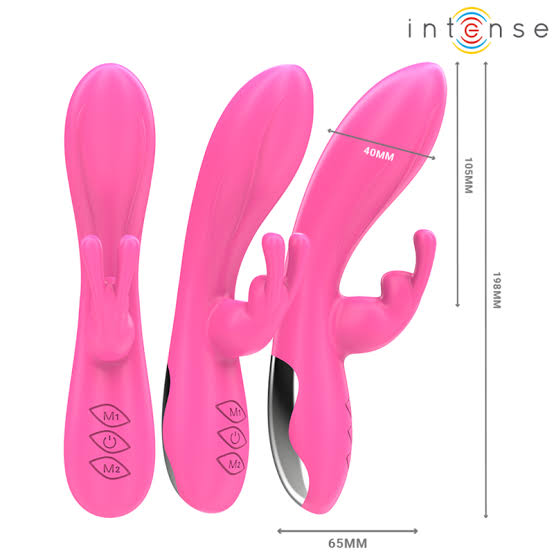 INTENSE – RANDALL RABBIT VIBRATOR 10 VIBRATIONS PINK – Sexshop100.gr