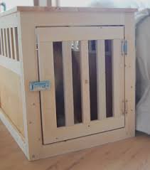 Large Wood Pet Kennel End Table Wooden Dog Crate Diy Dog Crate Dog Crate Furniture