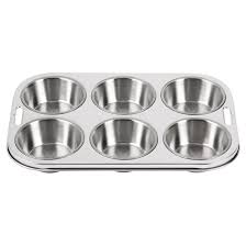 Trays and tins are manufactured from aluminised steel. Vogue Stainless Steel Deep Muffin Tray 6 Cup E714 Buy Online At Nisbets