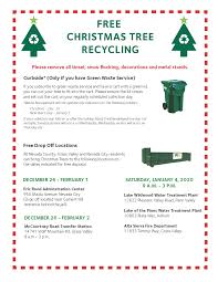 Vacuum or sweep up slurry or concrete or cement dust before it can be washed away by the rain. Nevada County Christmas Tree Recycling Times And Locations Yubanet