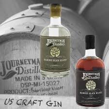 Journeyman Bilberry Black Hearts Gin Non Aged And Cask Aged Gin Wine Bottle Whiskey Bottle