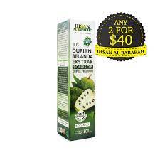 Khasiat daun durian belanda untuk buah pinggang. Ihsan Al Barakah Jus Durian Belanda Super Premium 500 Ml Al Barakah Health Beauty Mart