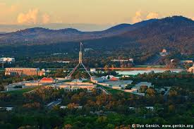 Parliament House At Sunset View From Red Hill Lookout Canberra Act Australia Australian Photography Trip Canberra Australia
