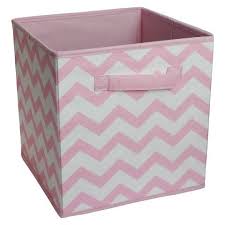 Soft gray look features arrow chevron patterns in white on all four sides. Circo Chevron Printed Foldable Storage Cube Pink 10 5 Cube Storage Bins Cube Storage Kids Storage Bins
