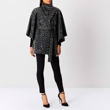 Coast Aw17 Collection Valera Leopard Print Cape Coat Cape Coat Coat