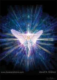 Angel 5 Blue Angel Illustration Spiritual Art Angel