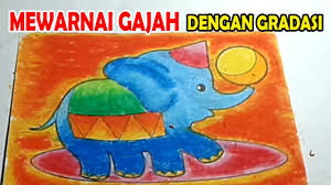 Maybe you would like to learn more about one of these? Mewarnai Gajah Dengan Gradasi Mewarnai Anak Tk Dan Sd Youtube