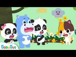 Baby Kitten S Sunflowers Are Damaged Weather In My Mind Weather Song Nursery Rhyme Babybus Youtube Weather Song Nursery Rhymes Baby Kittens