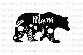 Download Floral Mama Bear Graphic By Cutfilesgallery Creative Fabrica