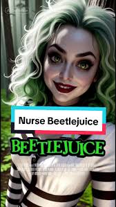 A Beetlejuice nurse costume would be cute 🖤💚 #CapCut #spookyseason  #beetlejuice #filter #cosplay #costume