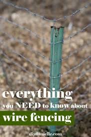 These fences are meant for mobile rotational grazing systems for thos. Types Of Wire Fencing Diy Danielle