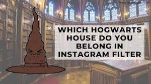 Determine your house from this quiz; How To Get What Hogwarts House Do You Belong In Filter On Instagram Jypsyvloggin