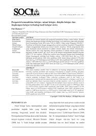 Konsumen membutuhkan barang dan jasa yang dihasilkan oleh perusahaan. Pdf Pengaruh Kemandirian Belajar Minat Belajar Disiplin Belajar Dan Lingkungan Belajar Terhadap Hasil Belajar Siswa