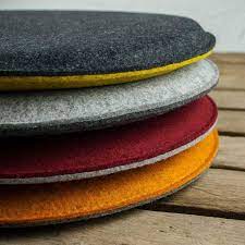 felt seat cushions padded round chair cushions bench cousions stuffed upholstered 30cm 32 5cm 35cm 37 5cm 40cm diy chair cushions round chair cushions chair cushions