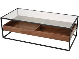 Table basse verre ovale articulée (démontée), dessus verre trempé 12 mm. Table Basse Neo 120 X 60 X 40 Cm Verre Trempe Bois Naturel 102353