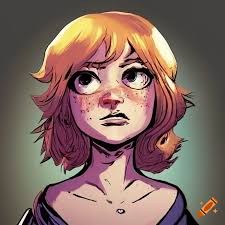 Bust of Kim Pine from Scott Pilgrim comic