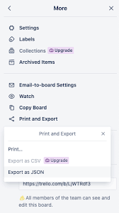 Select export in the toolbar. Exporting Data From Trello Trello Help