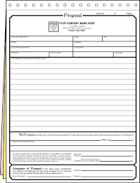 Free printable bid proposal forms. Proposal Forms Personalized For Your Business At Witkosupplies Business Proposal Template Proposal Templates Estimate Template