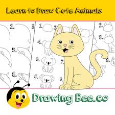 Learn how to draw cute chibis in animal onesies with their kawaii pets (drawing for kids) (volume 19). Learn To Draw 10 Cute Animals Step By Step With Worksheet By Drawing Bee