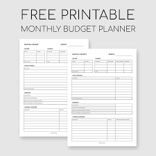Take some of the stress off of your shoulders by utilizing this 2 page event planning budget worksheet template. Printable Monthly Budget Planner