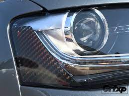 Carbon Fiber Headlight Reflector Overlays For Audi B8 5 S4 A4 S Line 2013 2016 Carbon Fiber Overlays Headlights