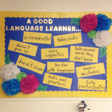 Tissue Paper Flower Bulletin Board For My Spanish Esl Classroom High School Spanish Classroom Spanish Classroom Decor Spanish Classroom Bulletin Boards