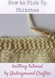 Grab a bottle of mild detergent and make sure your sink or bathtub is clean. Knitting Tutorial How To Pick Up Stitches Underground Crafter