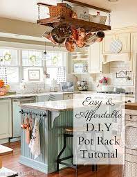 Turn a terracotta on its side so a fern can enjoy the shade as it roots into the lush soil. 25 Diy Pot Rack Ideas Easy Ways To Organize Pots And Pans